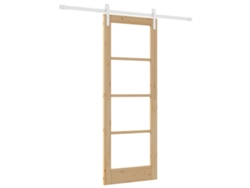 Puerta corredera Vidaxl Orkdal con herrajes en madera beige (73,5 x 198,5 cm)