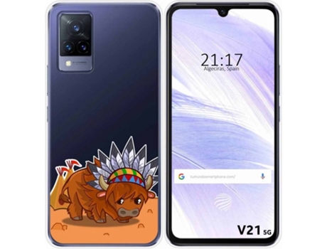Carcasa Vivo V21 5G TUMUNDOSMARTPHONE Bufalo Multicolor