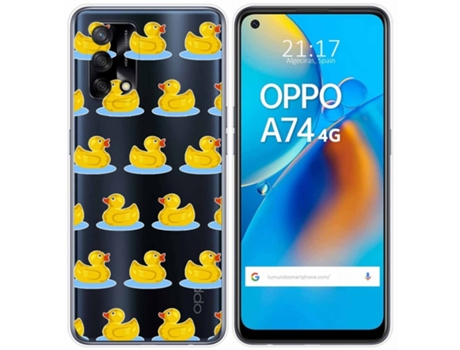 Carcasa Oppo A74 4G TUMUNDOSMARTPHONE Dibujos Transparente Multicolor