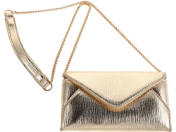 Bolso De Mano Pequeño Y Adorable De Ciieeo, De Piel Sintética Metalizada Dorada, Ligero Y Versátil.