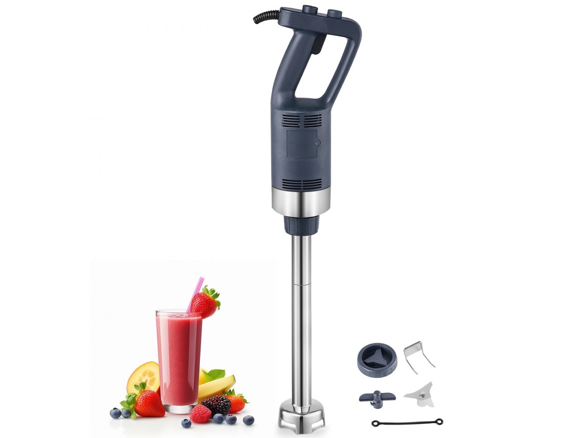 Mezclador De Mano Profesional 500w Acero Inoxidable Con Eje De 40cm Tekmaquinas