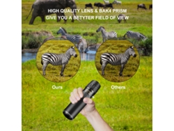 Telescopio monocular compacto y portátil con zoom, óptica de alta calidad para actividades al aire libre y aventuras.