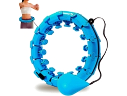 Aro De Hula Hoop Azul Para Fitness - 130 Cm, Compacto, Recargable, Para Uso Diario, Higiénico