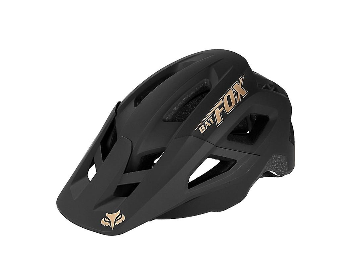 Casco de ciclismo de montaña talla L: 58-62 cm MDUG (negro y dorado)