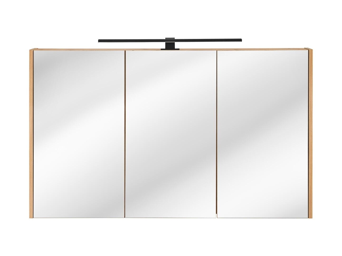 Armarios Con Espejo FURNLUX Classic Madera (Beige, Madera Contrachapada - 120X16X72 Cm)
