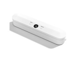 Selladora Al Vacío Portátil Sjt618, 10 Bolsas De Sellado Gratis, Ideal Para Aperitivos Y Verduras Cocidas, Color Blanco Siurn
