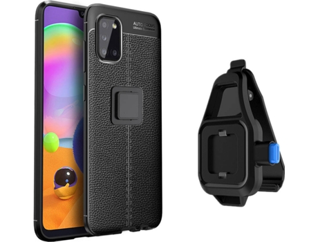 Funda Samsung A31 Rugged Leather con Soporte de Cintura Negro