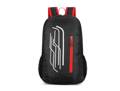 Mochila para deportes al aire libre, mochila plegable impermeable ligera, mochila de gran capacidad (negro)
