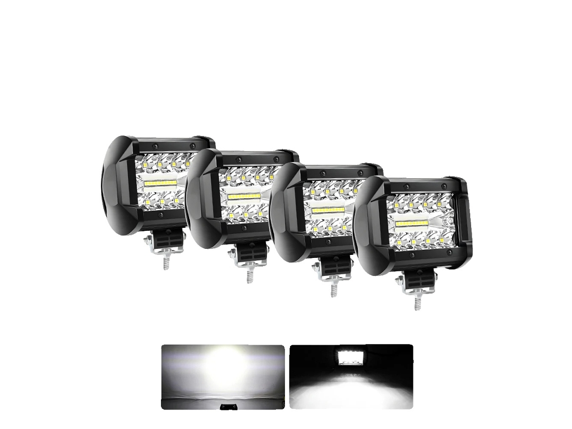 Luz de trabajo, clasificación IP68, patrón de haz versátil, 4 luces de trabajo LED OEM