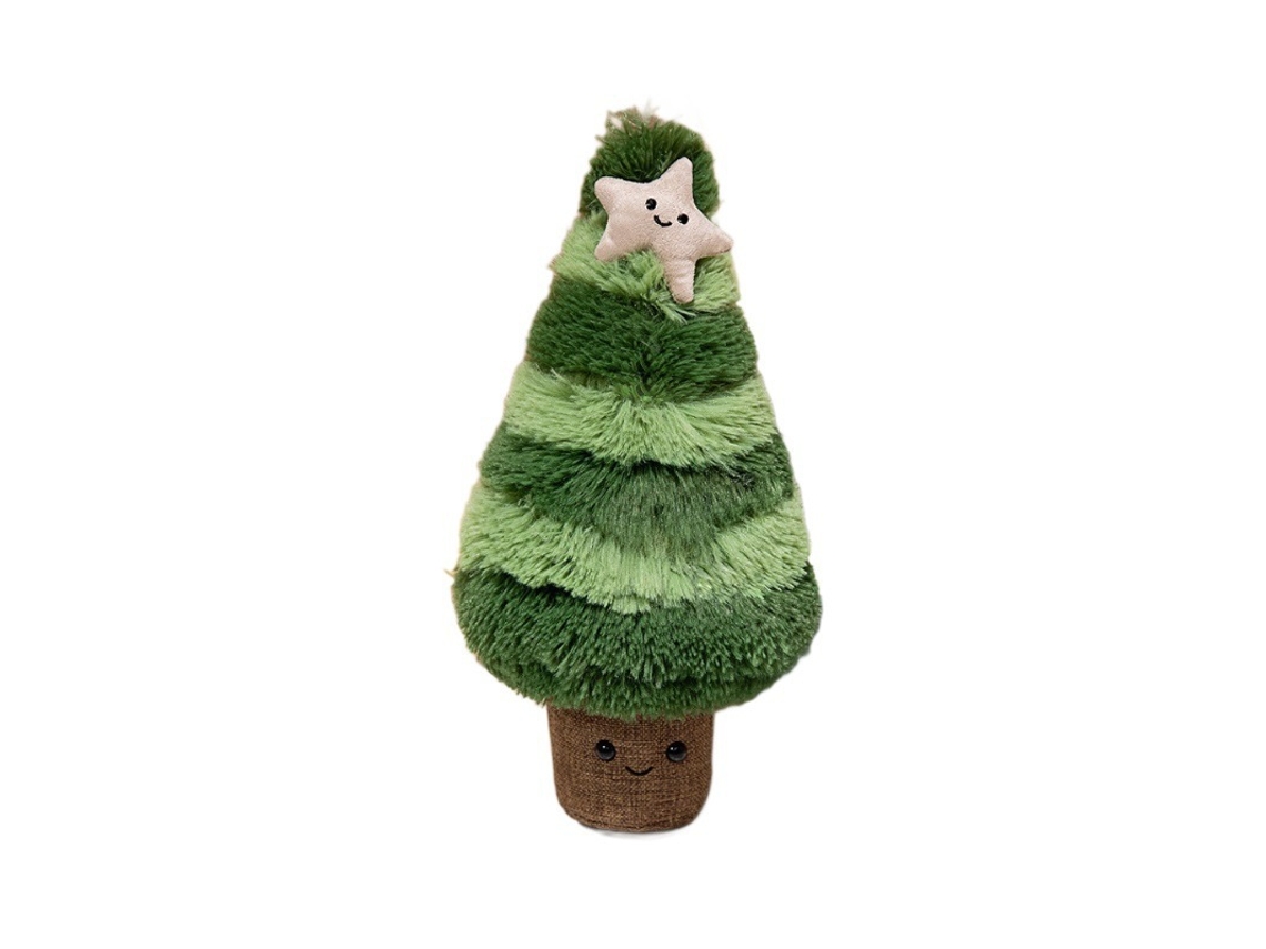 Muñeco de peluche de árbol de Navidad de 30 cm, adorno navideño festivo con memoria USB