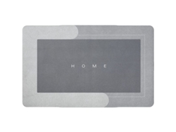 Alfombrilla De Baño Súper Antideslizante Y Absorbente, Suave Y De Secado Rápido (rectangular Gris Claro, 50*80 Cm)