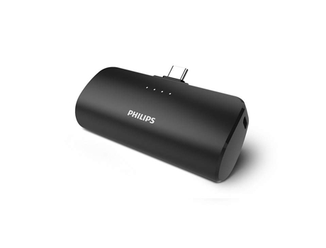 Power Bank Externa Ión Litio Mah PHILIPS Negro