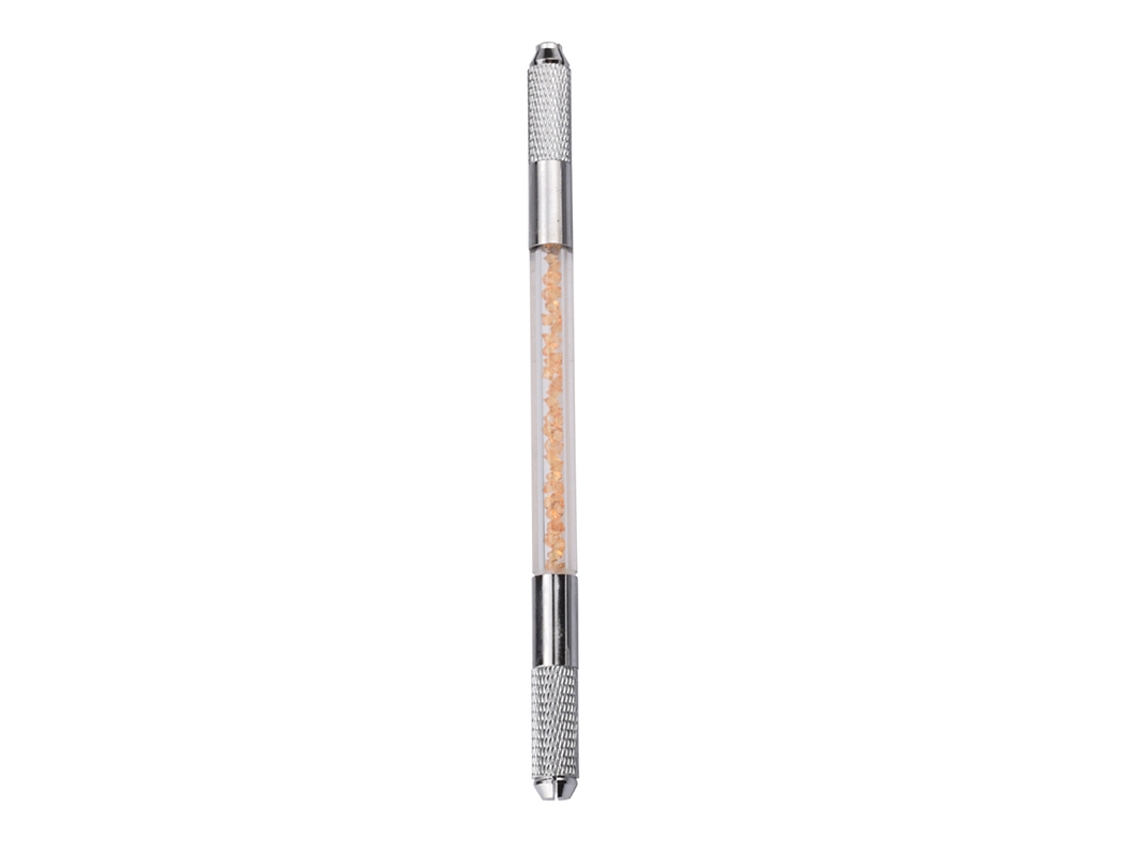 Lápiz Manual Antideslizante Para Microblading, Herramienta Tradicional Para Tatuajes De Cejas Y Delineado De Ojos, Color Dorado.