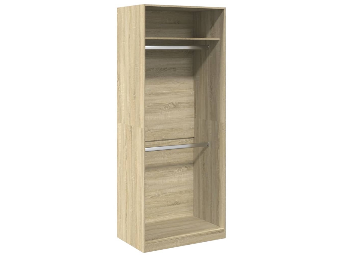 Armario Sonoma MAISON EXCLUSIVE de roble en derivados de la madera, 80x50x200 cm