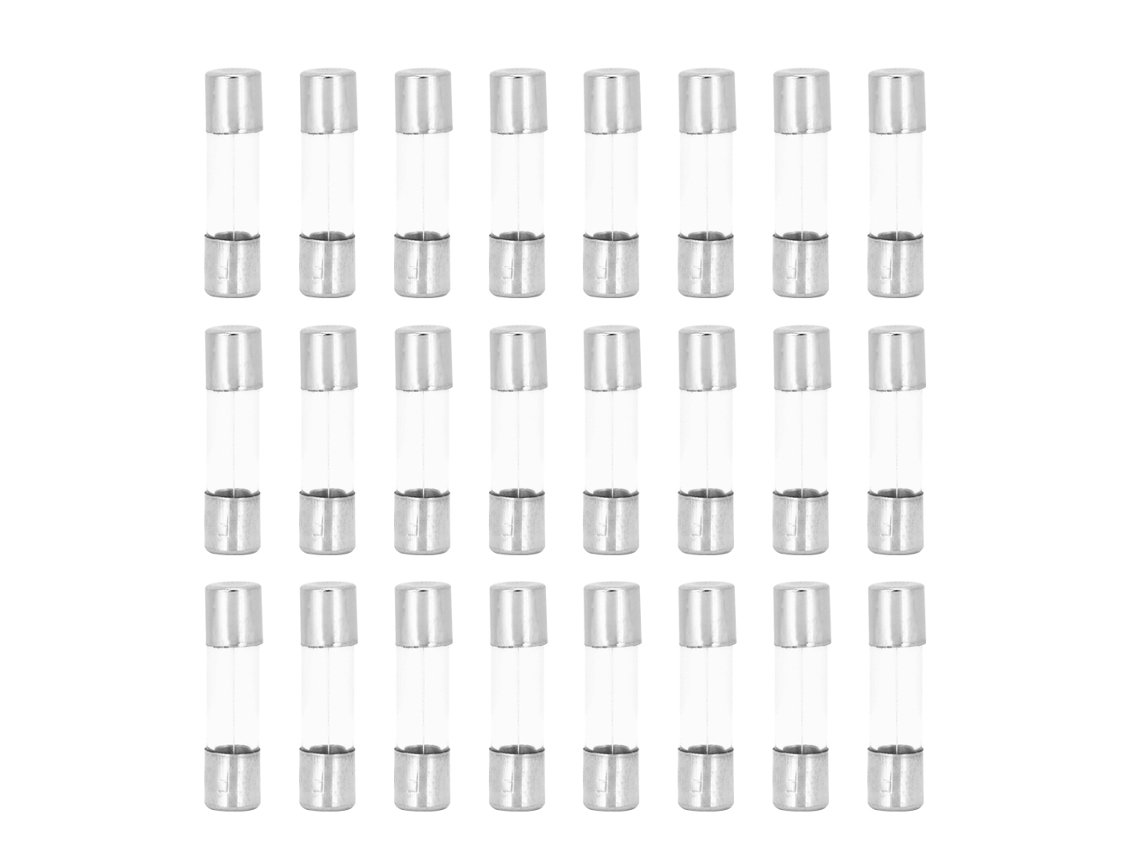 100 Fusibles De Vidrio De Acción Rápida De 5x20 Mm Para Protección De Circuitos Ac250v.