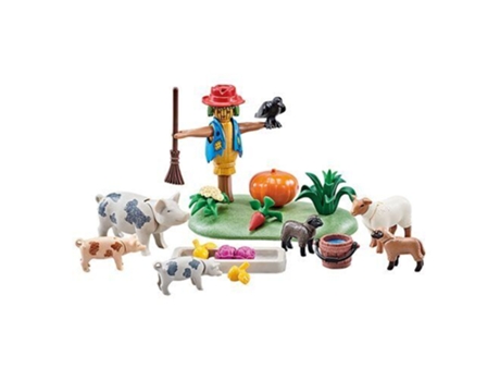 PLAYMOBIL 9832 Animales de granja y espantapájaros (4 anos)