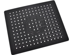 Alfombrilla Para Fregadero Con Orificios De Drenaje (negro)