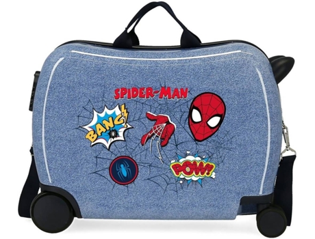 Maleta de Viaje Infantil MARVEL Spiderman Andador ABS Rígida Denim (34L)