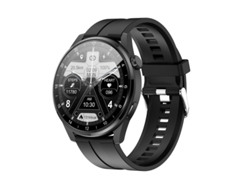 Smartwatch YIZHOOD TE141 impermeable de pantalla grande Ip68 de alta definición de 1.45 pulgadas Negro