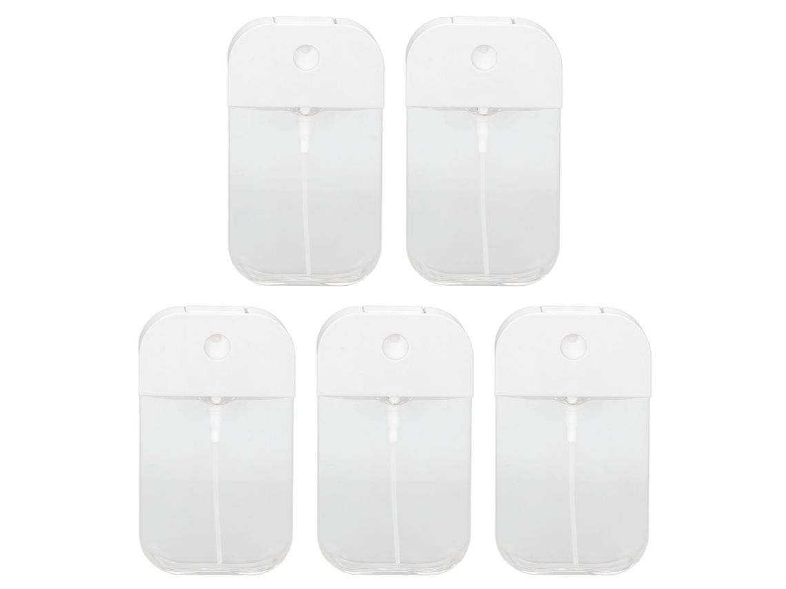 5 Dispensadores De Quitaesmalte De Uñas De 50 Ml (1,7 Oz), Botellas Transparentes Vacías Y Recargables, Portátiles Para Viajes.