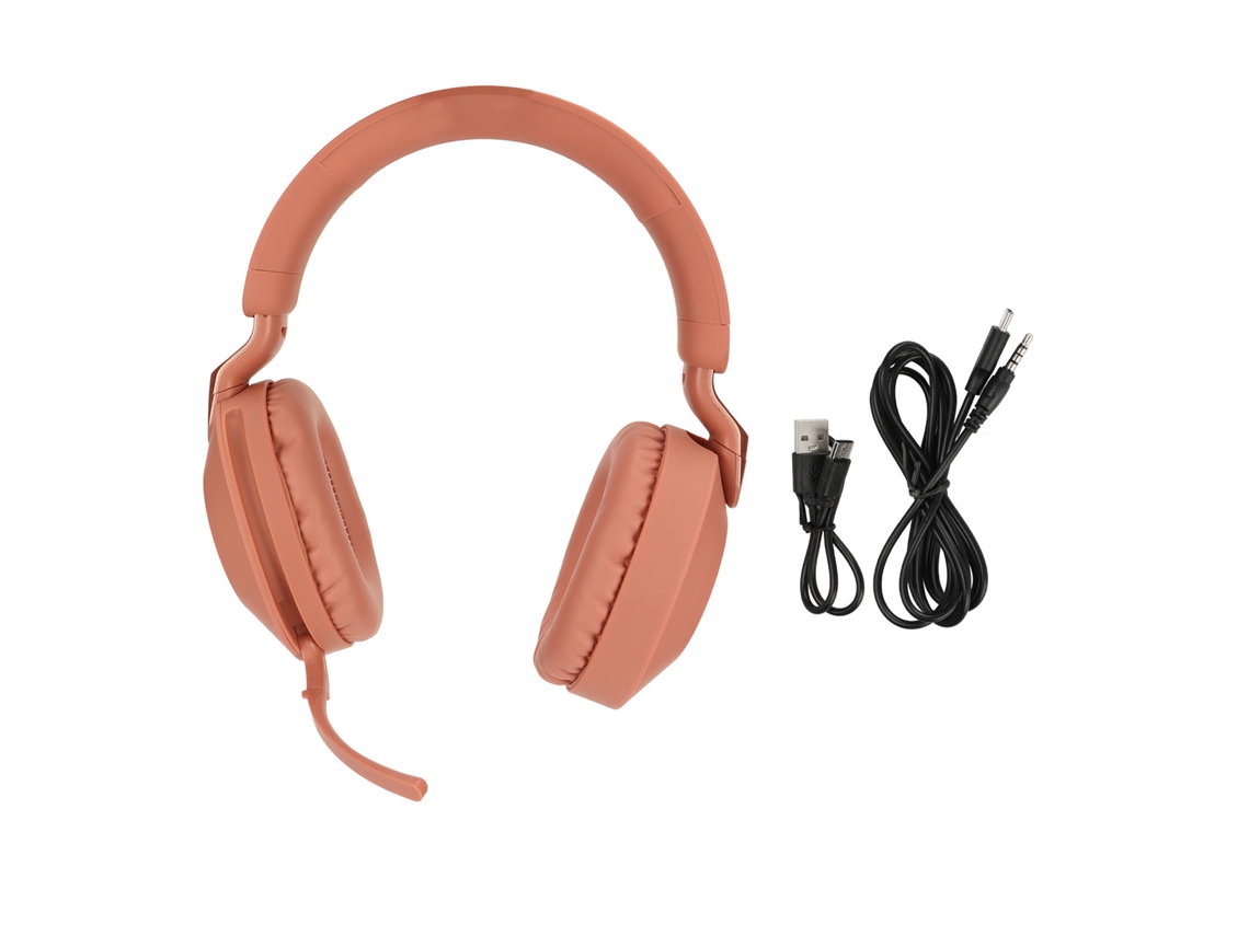 Auriculares Inalámbricos Y Con Cable Bluetooth 5.1 Para Juegos Con Sonido Estéreo Y Micrófono - Rojo