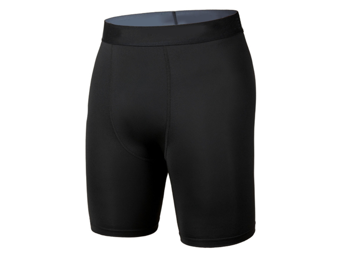 Pantalones Cortos Deportivos De Compresión Para Hombre Altamente Elásticos Secado Rápido Transpirable Para Entrenamiento Running Ciclismo Negro Xl