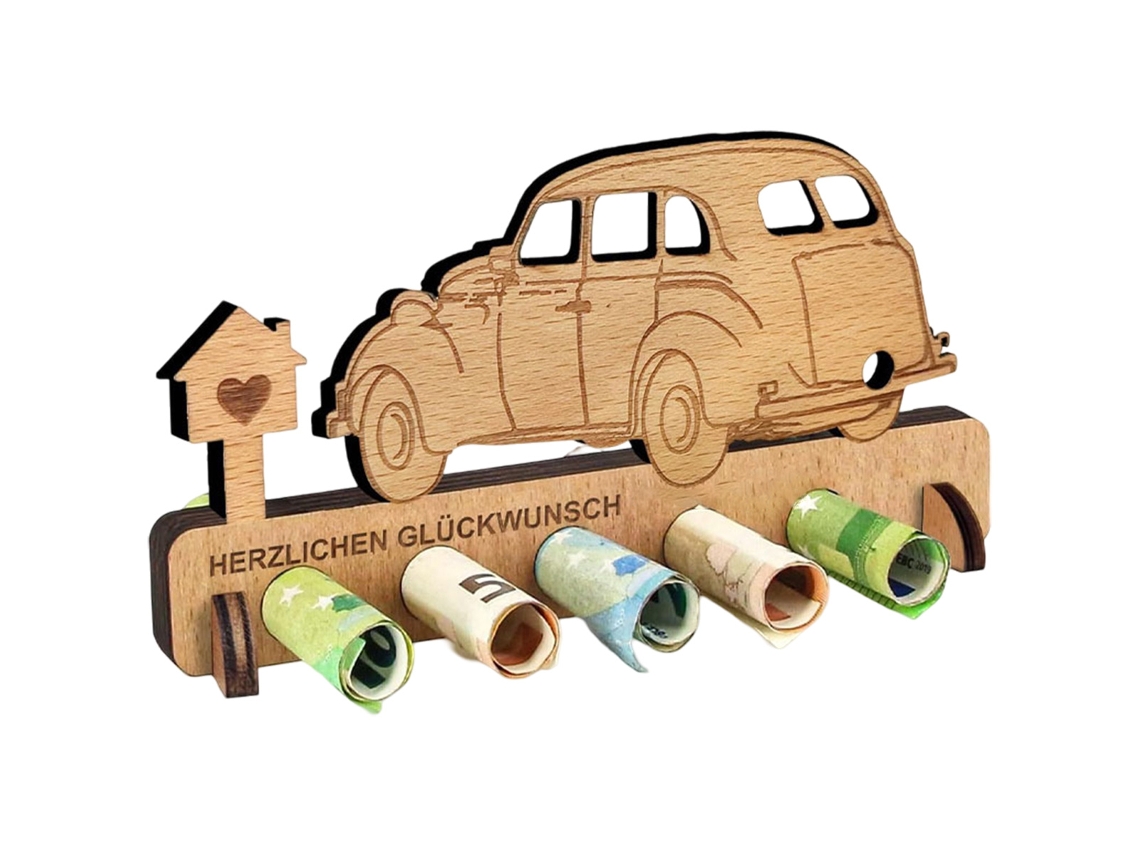 RNEMITERY Decoración de madera dinero regalo, decoración madera tema playa vacaciones para amigos, familia, hombres y mujeres