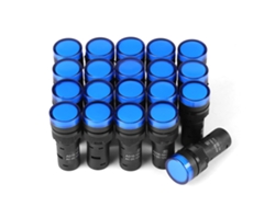 20 luces indicadoras LED de 12 V, señal de advertencia de emergencia, luz azul