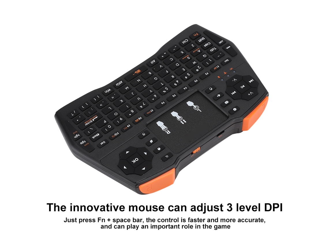 Mini Teclado Qwerty Con Touchpad Inalámbrico