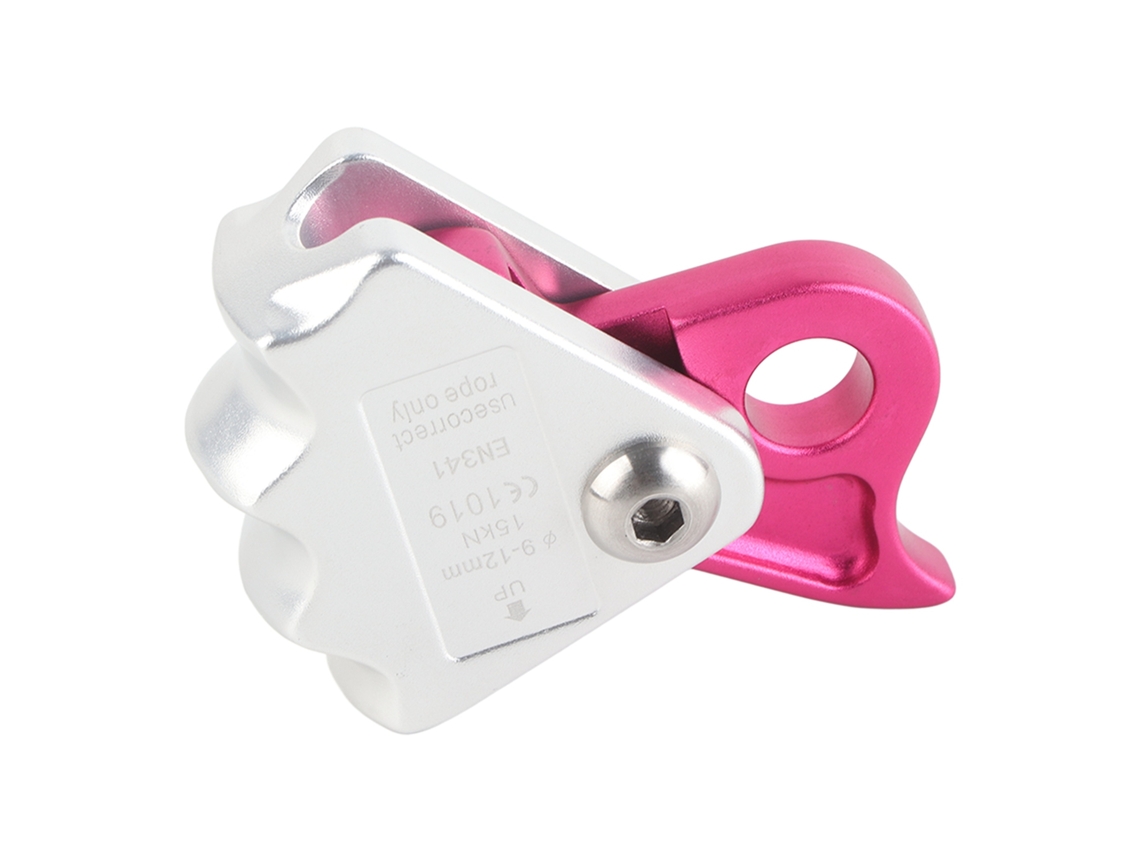Descendedor de rescate con frenado automático, capacidad de 15 kN, para cuerda de 9-12 mm, equipo de escalada sin marcar.
