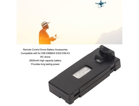 Bateria de Lítio 3.7V 2600mAh RC Drones
