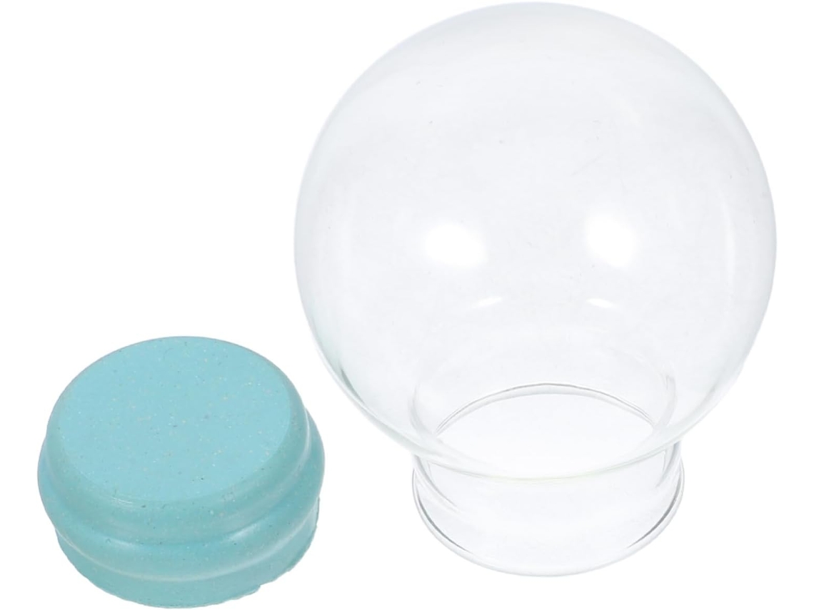 Globo Nieve Cristal Transparente Rellenable 45 Decoración Navideña Frasco Vacío Bodas Hogar Oficina Tiendas