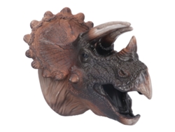 Dan26-marioneta De Triceratops De Goma No Tóxica Duradera Con Pintura Manual Marioneta De Mano Para Niños