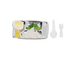 Ats-plato De Cena Miniatura Simulación Comida Bebida Para Muñecas Juguete Accesorios Diy