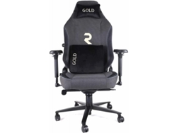 Silla Gamer Profesional Dorada. Inclinación de 180º, altura ajustable, reposabrazos 4d, cojín cervical y lumbar Romo