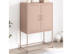 Aparador De Acero Rosa 68,5x38,5x107 Cm