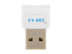 Adaptador Bluetooth Csr 4.0 Usb, Dongle Sem Fio Modo Duplo, Branco.