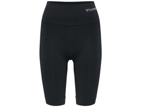 Pantalones Ajustados para Mujer HUMMEL Malla Corta Tif Seamless Negro para Fitness (M)