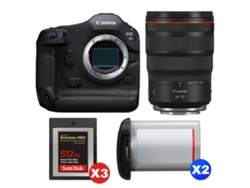Canon Eos R1 + Rf 24-70mm F/2.8 L Is Usm + 3 Sandisk 512gb Extreme Pro Cfexpress Type B + 2 Canon Lp-e19 + Ebook Pricedirect