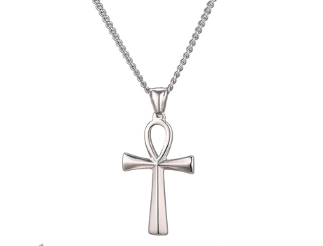 Acero inoxidable místico egipcio ankh collar colgante para mujeres símbolos collar egipto joyería