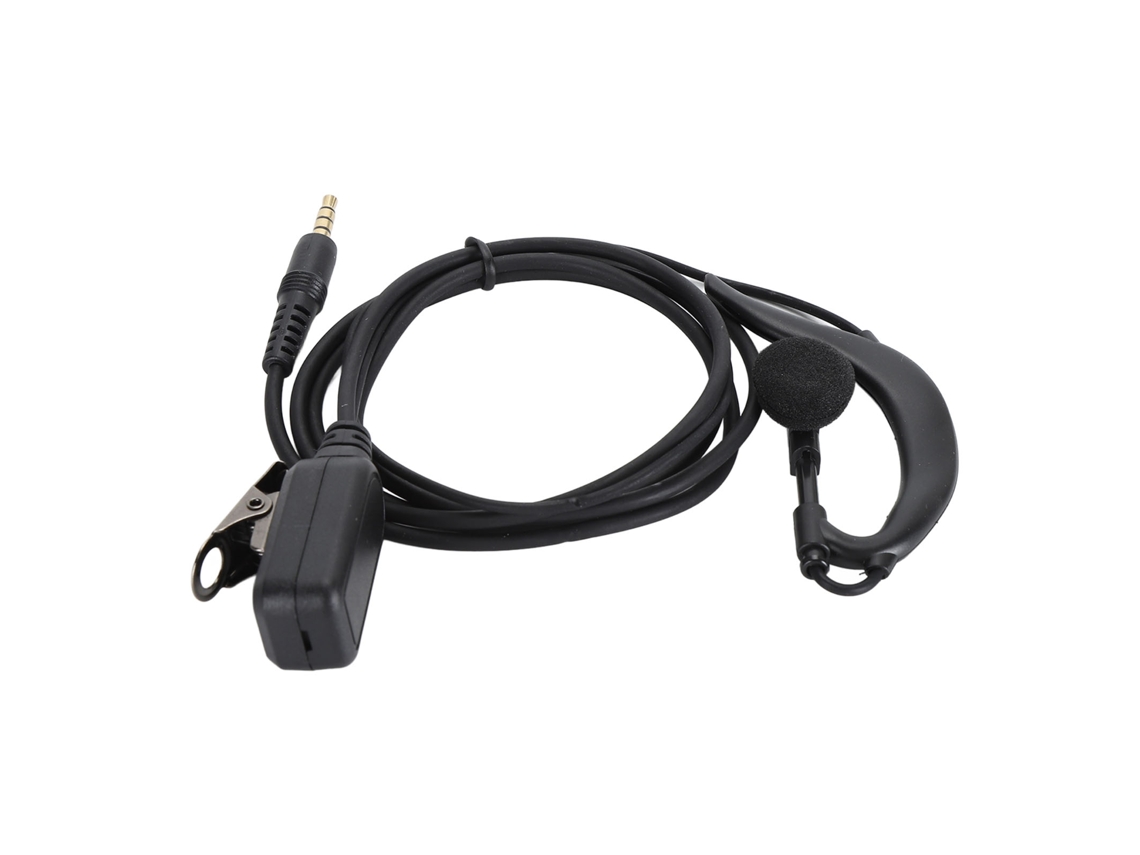 Auriculares Con Gancho Para La Oreja De 3,5 Mm Con Función Pulsar Para Hablar (ptt) Para Radio Zello Voxer, Smartphone Y Tableta.