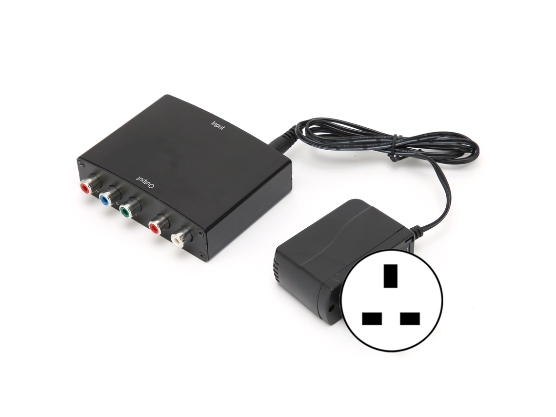 Convertidor De Audio Y Video Ypbpr A Hdmi Con Salida 1080i, Plug And Play, Chip Importado.