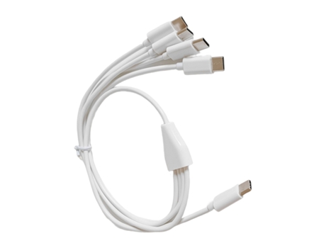 Cable cargador múltiple USB 4 en 1 Salida estable Seguro Uno a cuatro Adaptador de carga rápida Plug and Play Accesorios para teléfonos móviles Hua...