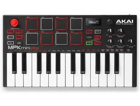 Akai Mpk Mini play controlador midi teclado maestro 25