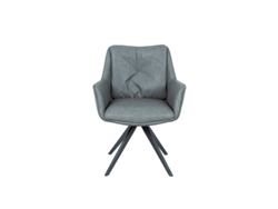 Conjunto de 2 Cadeiras de Jantar Ecopele Sonwill MOMMA HOME (Cinzento - Polipele -65.5x65.5x84.5 cm)