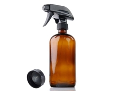 Botella de vidrio con pulverizador de 500 ml, ideal para aceites esenciales, plantas, soluciones de limpieza y cabello, rellenable.
