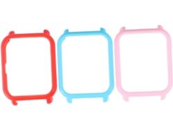 Juego de 3 fundas protectoras para reloj de TPU resistentes a arañazos, color rosa, con protección Gokoco