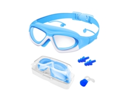 Gafas De Natación Para Niños, Antivaho, Con Montura Grande Y Cómoda, Protección Uv Y A Prueba De Fugas, Incluye Tapones Para Los Oídos Y Pinza Nasal,