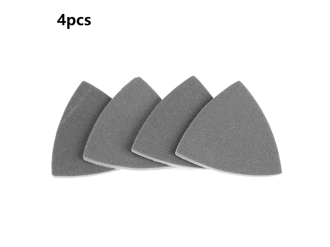 4 Folhas De Lixa Esponja Triangular Discos Lixa Pads Ferramentas De Polimento (300-400)