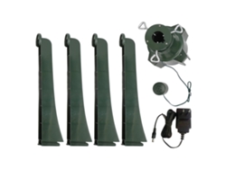 Soporte Giratorio De 360° Para Árbol De Navidad Musical, Ajustable Con Ruedas, Para Troncos De 3,2 Cm Hasta 3 Metros, 110 V